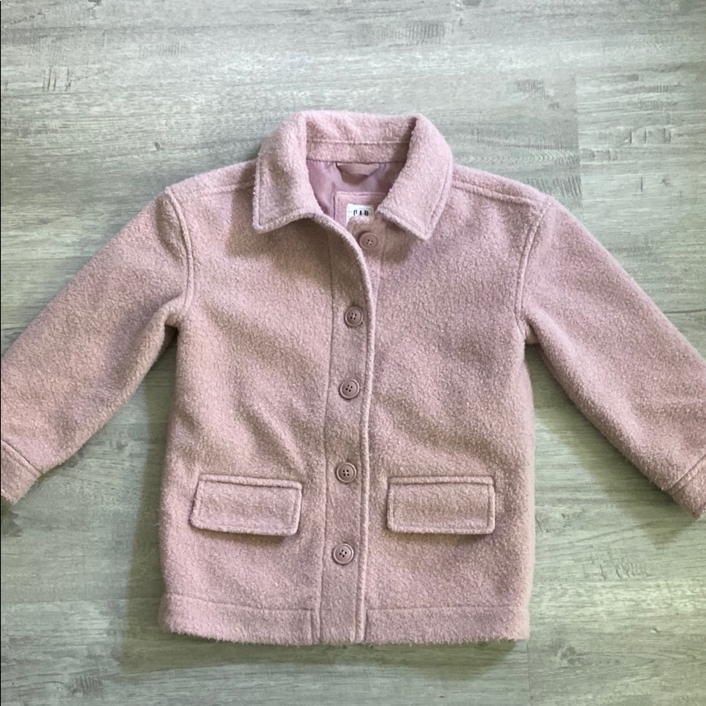 GAP Girls Boucle Jacket Antique Pink size XS